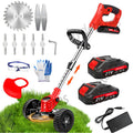 21V sans fil Strimmer Grass Trimmer Tree Cutter Garden Edder Electric 2batteries