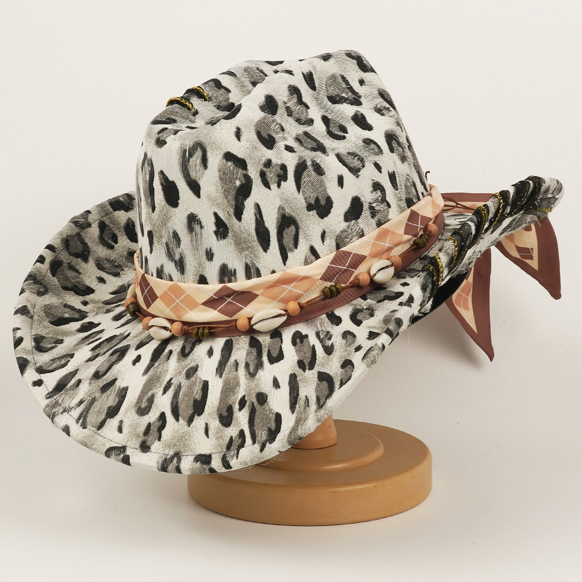 Chapeau Western Cowboy imprimé Leopard