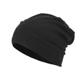 Toute la saison, polyvalent Solide-couleur Slouchy Bonnet avec un design enroulé