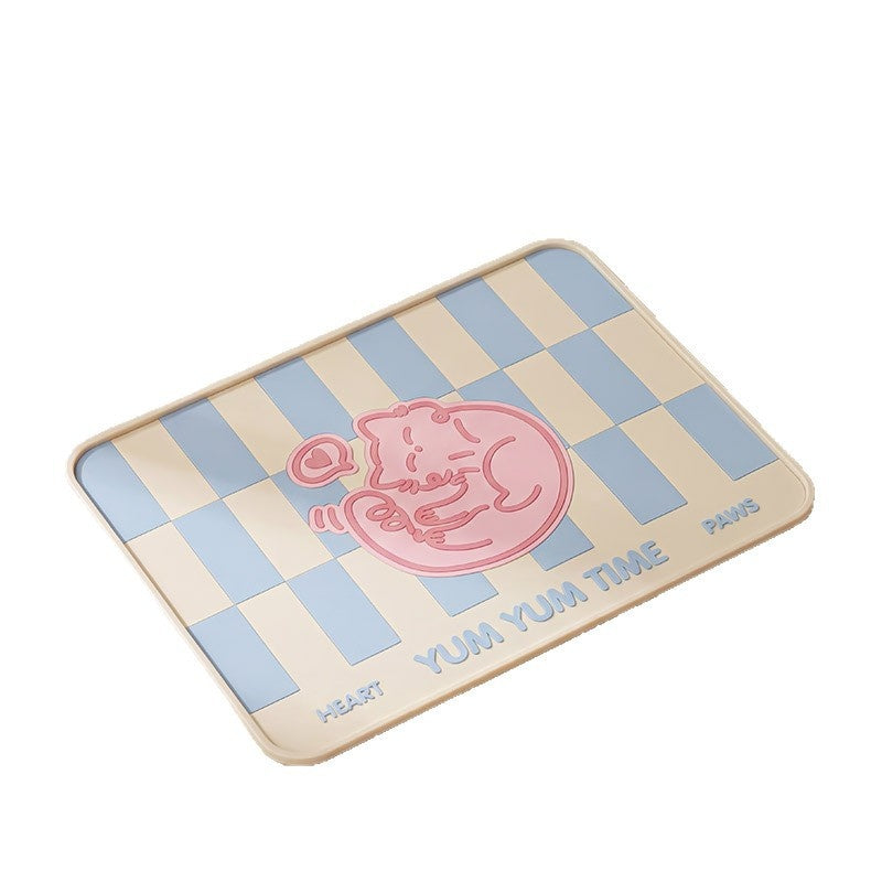 Pet Placemat Silicone Mat Non-dérapant Imperméable résistant aux taches