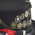 Chapeau de haut en forme de lunettes de protection