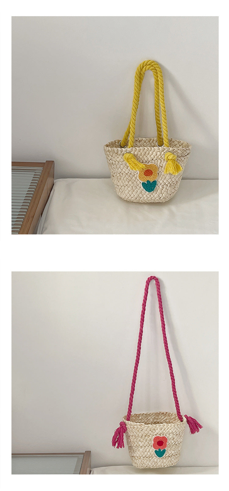 Sac de messager tricoté pour enfants