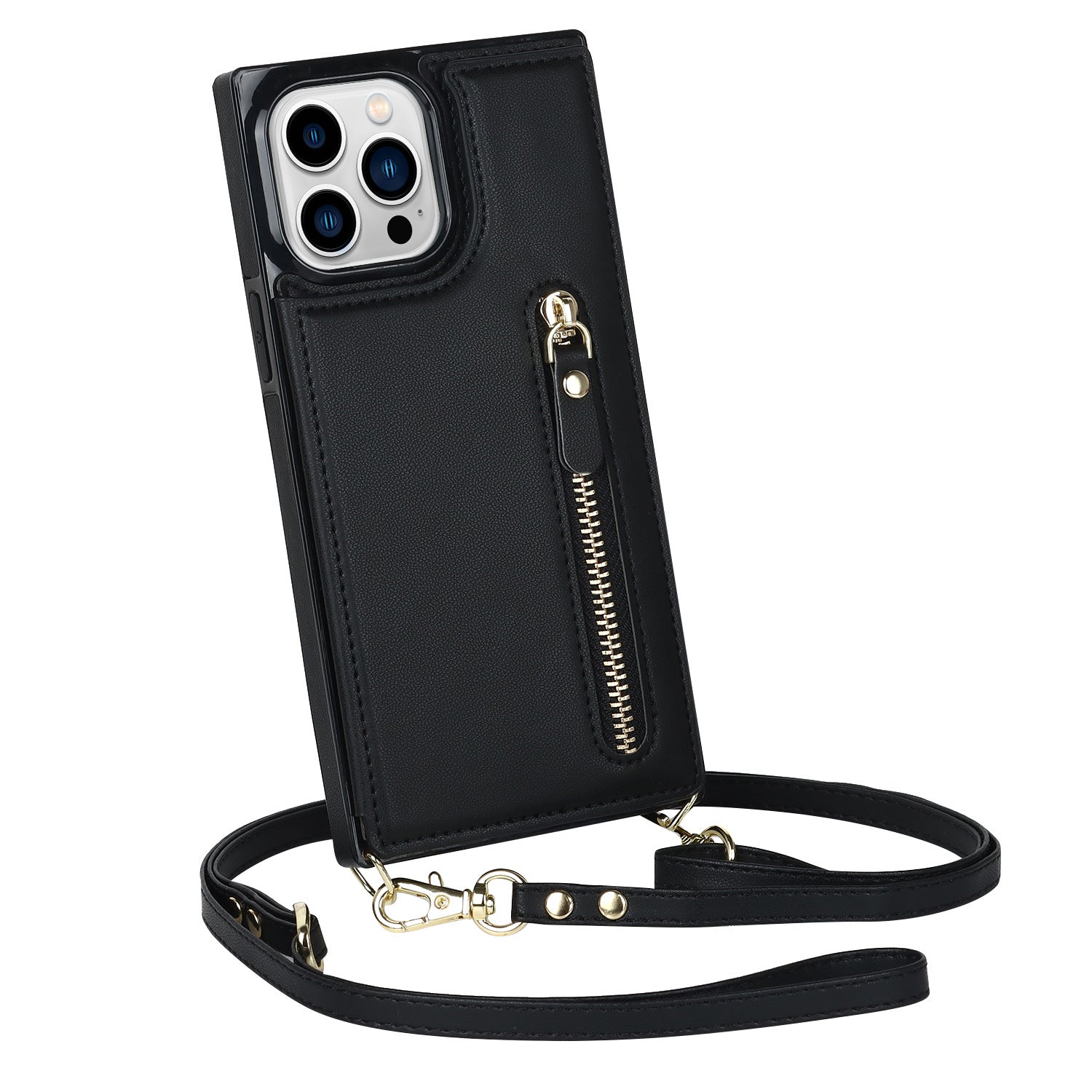 Sangle d'épaules transversales Flip Card Zipper Protection Shell