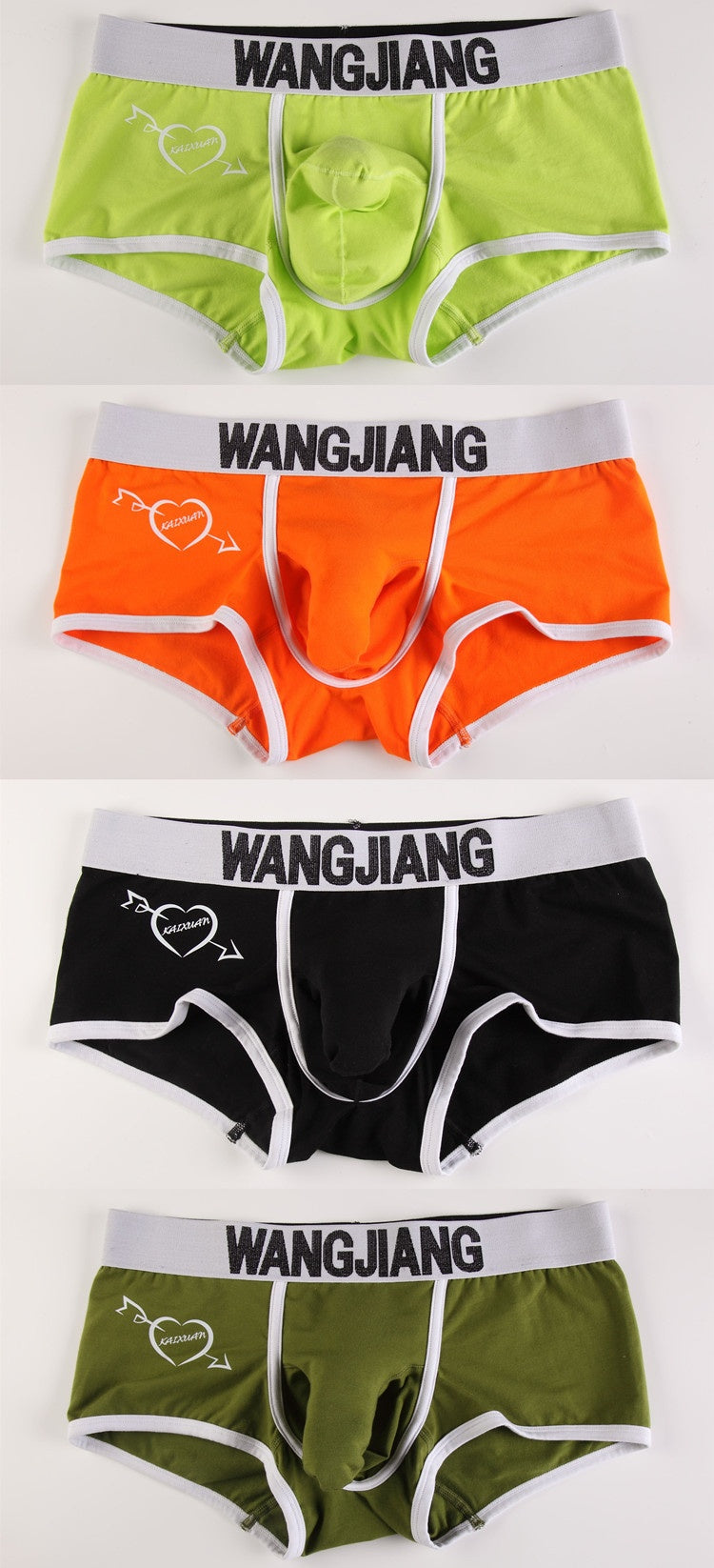 Sous-vêtements pour hommes Boxers Low Waist Coton U Convex Trunk Mode Sexy Boxers pour hommes