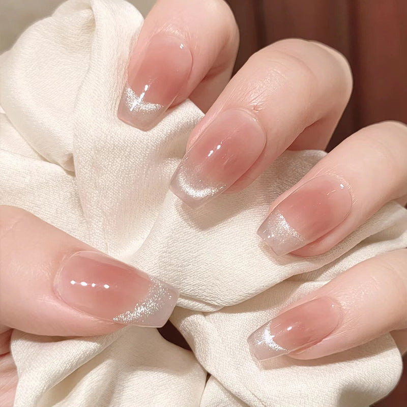 Les ongles artificiels progressifs pour les yeux de chat couleur solide pour femmes