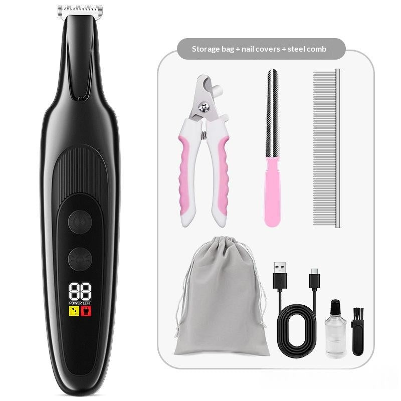 Clipper sans fil lavable à corps entiers pour animaux de compagnie à faible bruit