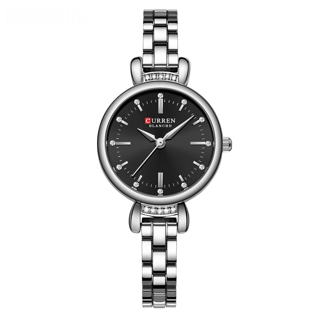 Imperméable ronde casual femmes bracelet montre
