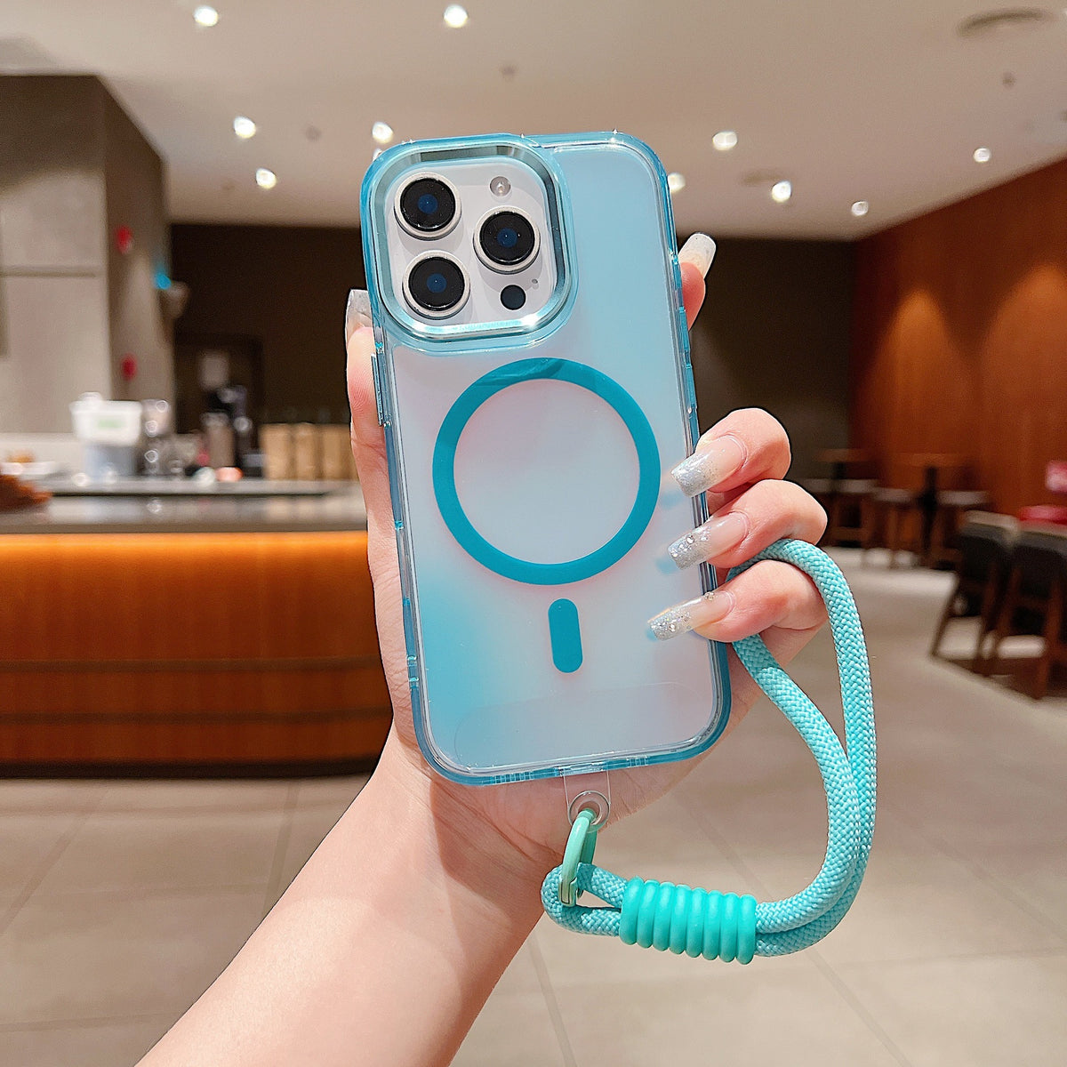 Étui de téléphone Chameleon Ombre Léger Tout inclus résistant à la chute transparent