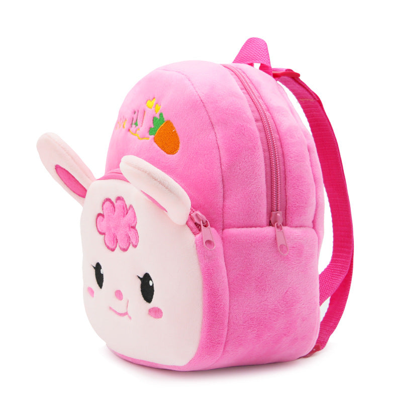 Cute Cartoon Animal Radish Rabbit Plush Sac à dos