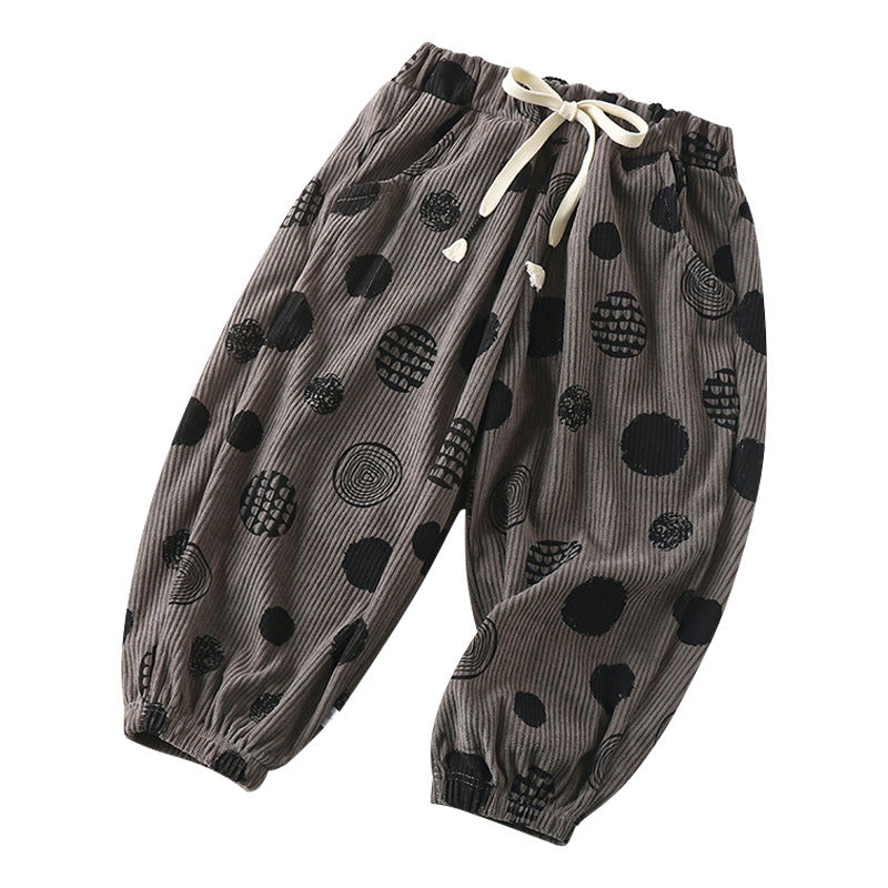 Rétro pour enfants Corduroy Style coréen Bloomers