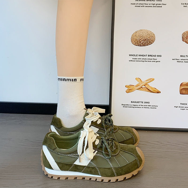 Femmes Allemand Chaussures d'entraînement Arrivée Automne mince Trendy Platform Retro Running Casual Spor