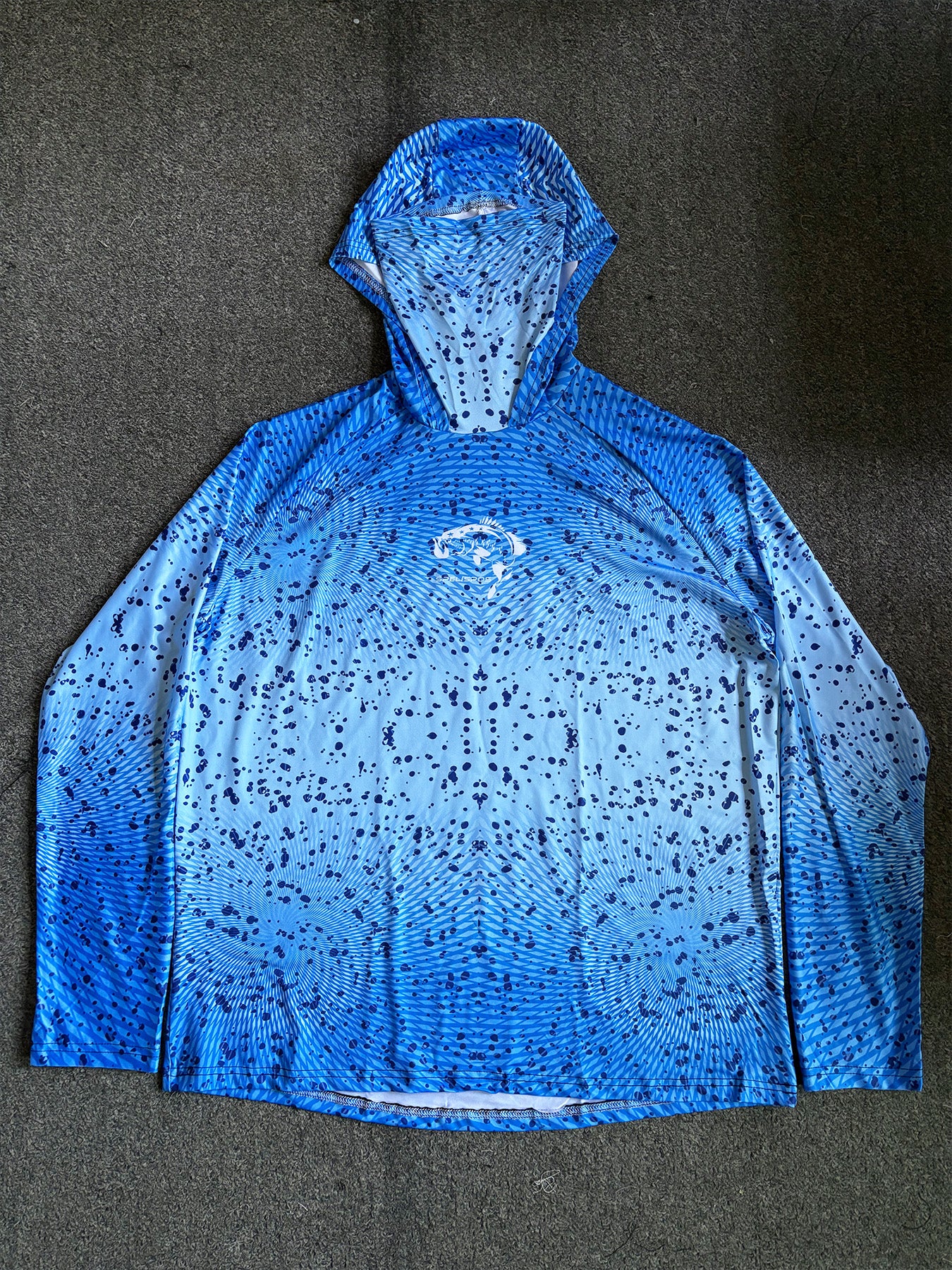 Pêche Hoodie UPF 50 anti UV voile chemise Surf couverture visage cou été hommes manches longues