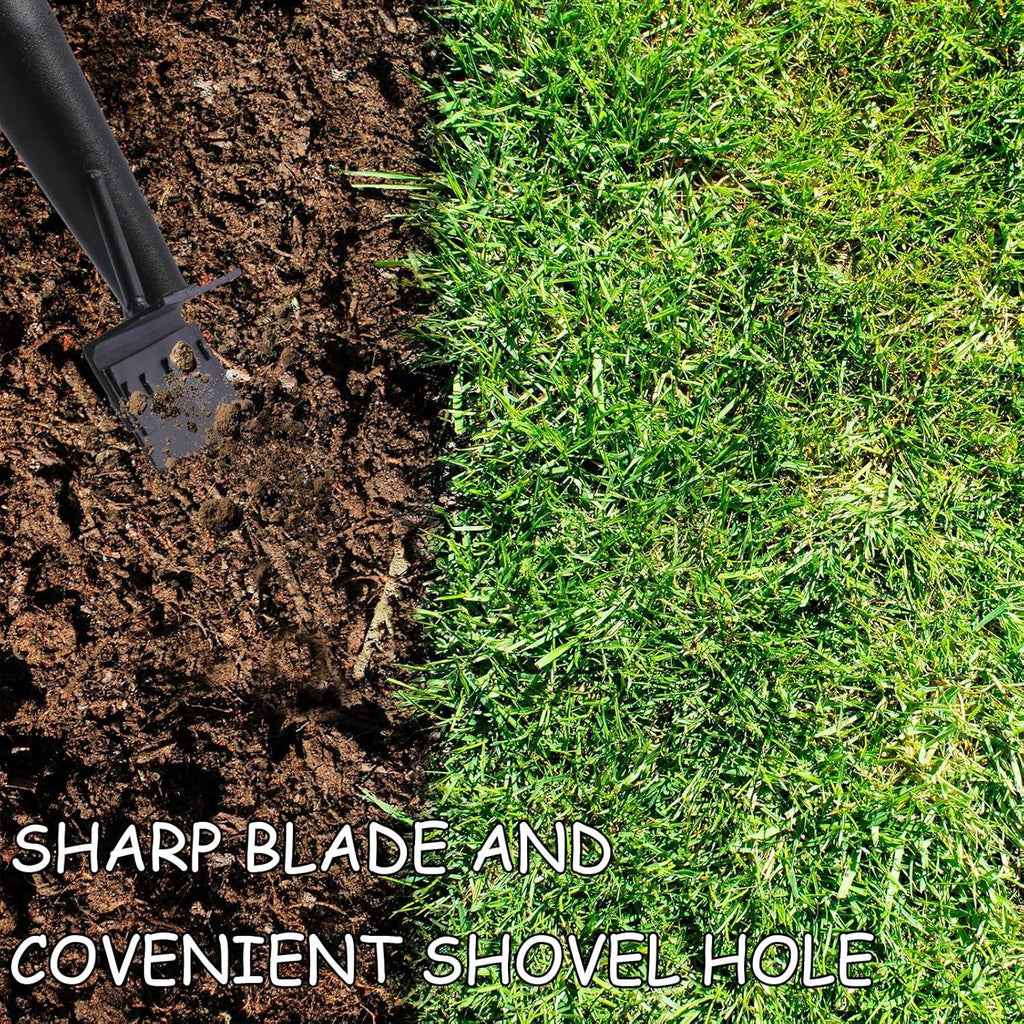 Pelle de jardin de 23 cm en noir avec acier inoxydable robuste