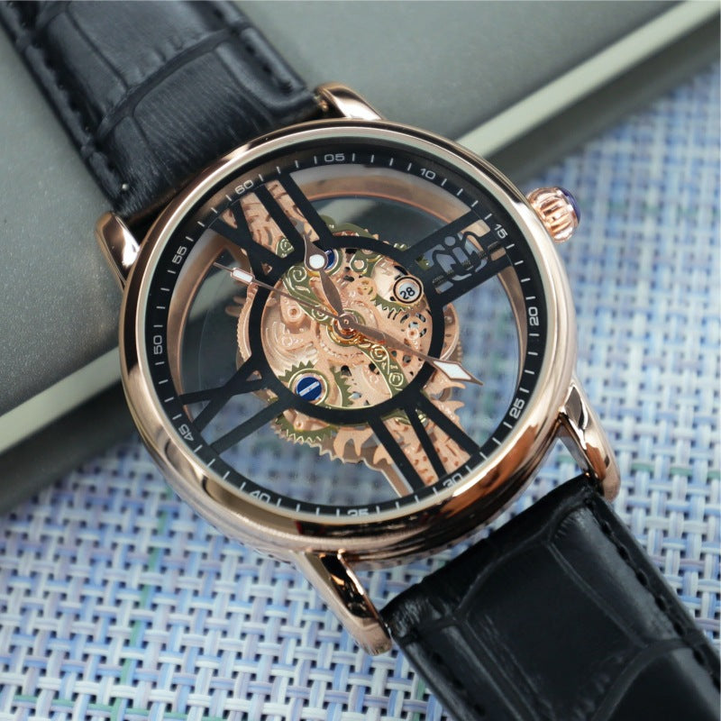 Montre de sport de style industriel-mécanique pour hommes