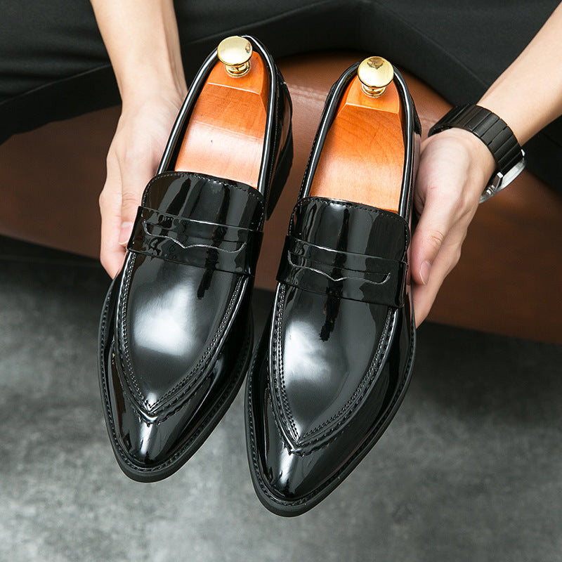 Chaussures pour hommes, Chaussures pointues, Mocassins coréens de style britannique