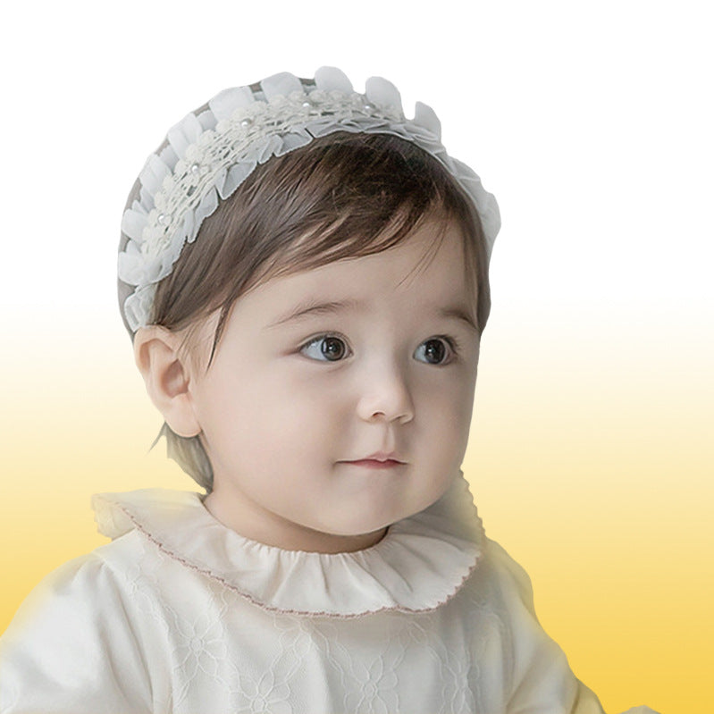 Bande de cheveux en dentelle de petite fille tout-match