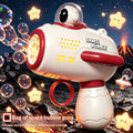 Space Astronaut Pocket Mini Bubble Gun Jouet de lumière électrique entièrement automatique pour enfants