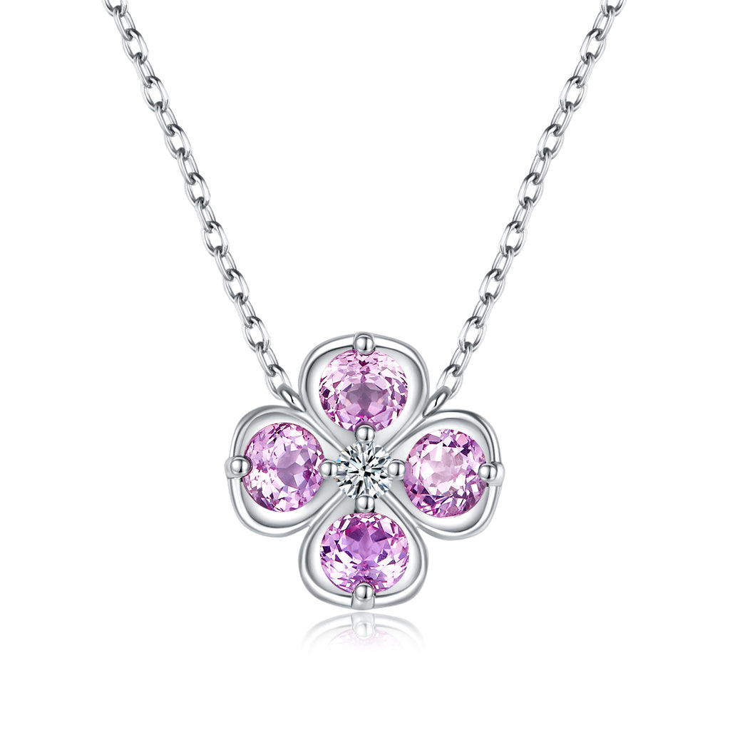S925 Collier de trèfle en argent sterling