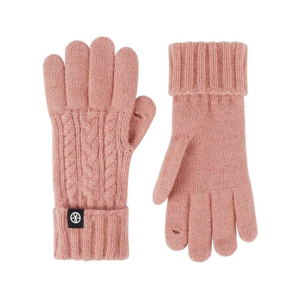 Gants tricotés pour le cyclisme en plein air d'hiver