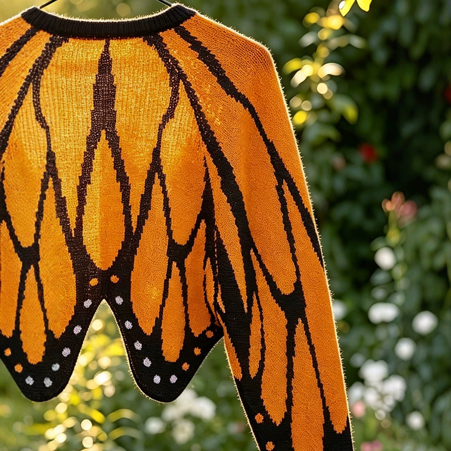 Cardigan tricoté avec papillons pour femmes SpringAutomn