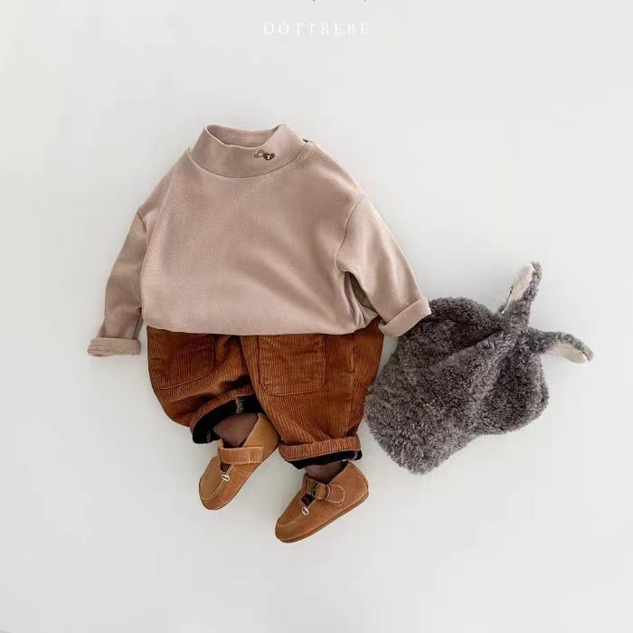 Pantalons de patch doublés d'une bande de Corduroy
