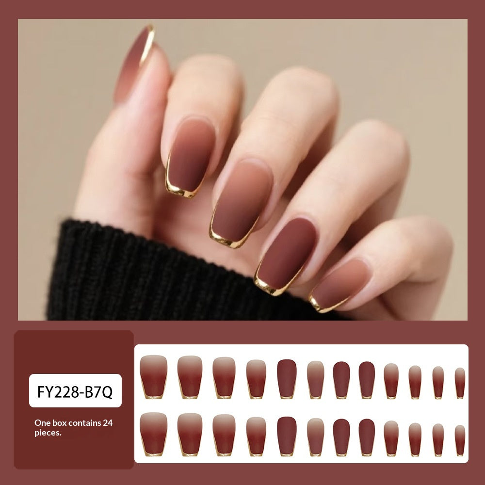 24 pièces de Sticker à ongles acrylique en forme de cercueil 3D doré