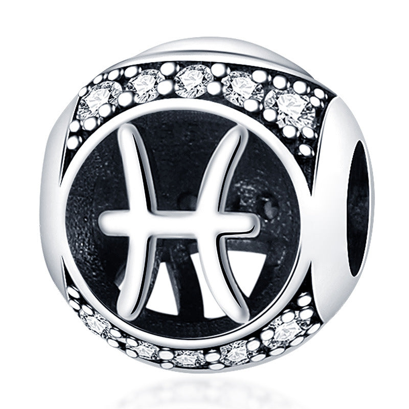 12 Accessoires de perles de signe zodiac pour bracelets bricolage