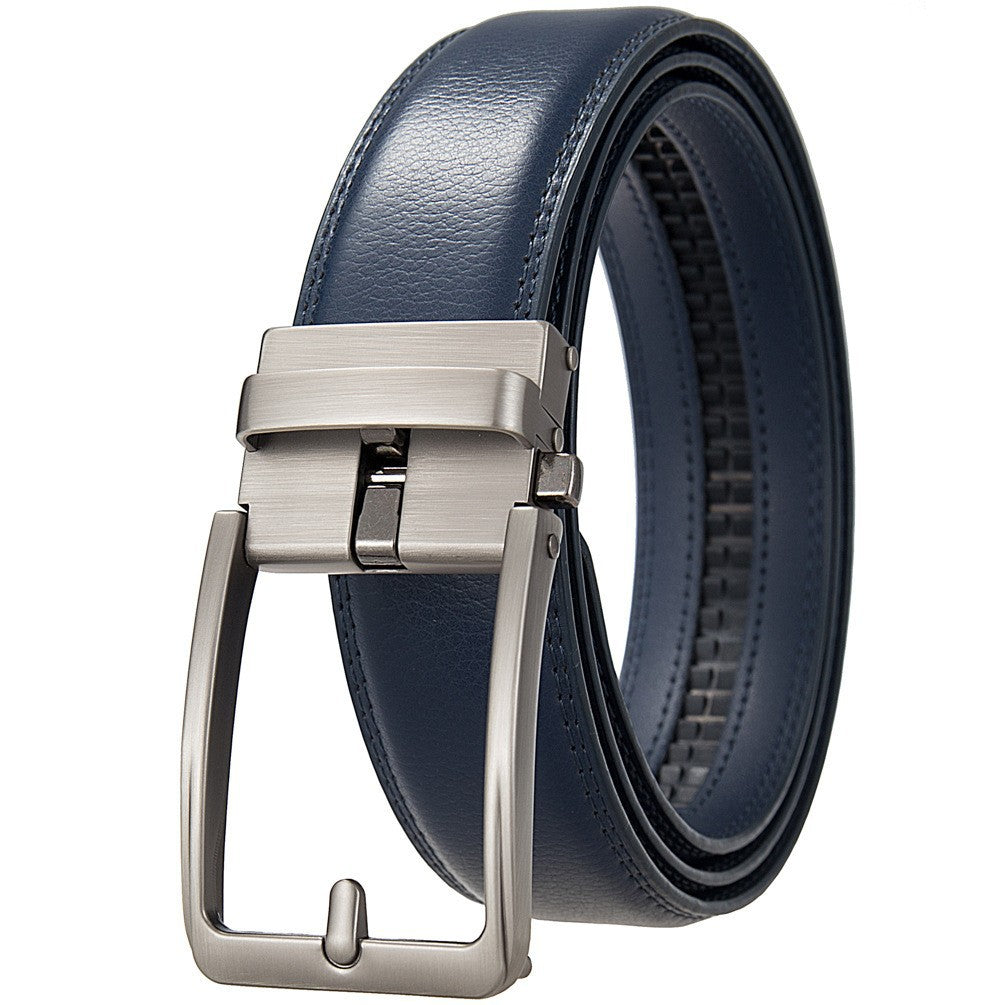 Longueur prolongée résistant à l'aiguille Ceinture à cowhide double couche pour hommes à manche automatique