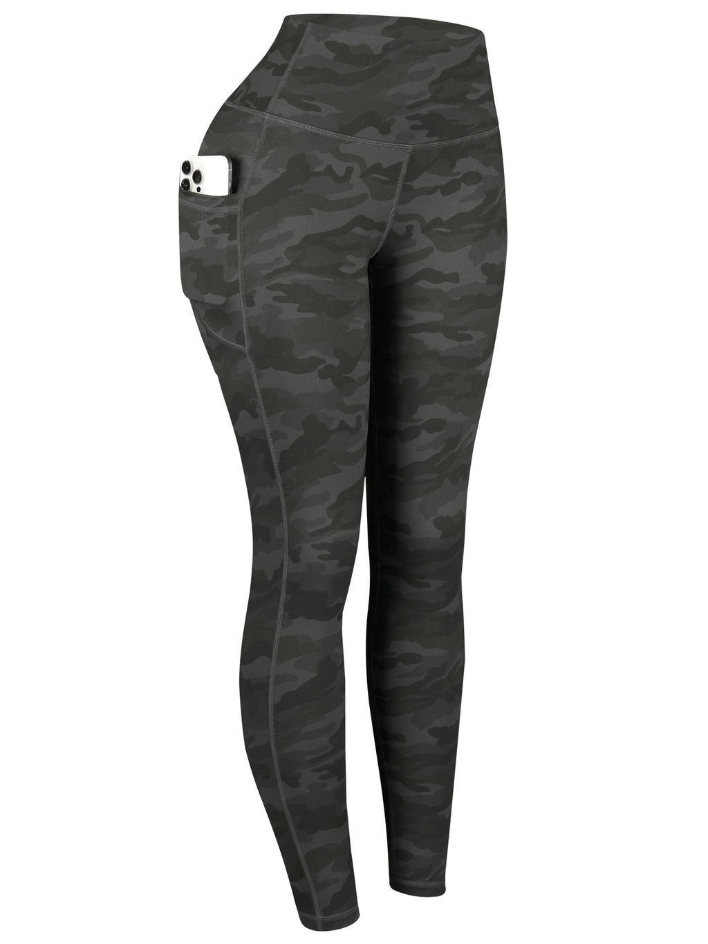 Pantalon de course et pantalons de yoga en side-pocket de couleur solide