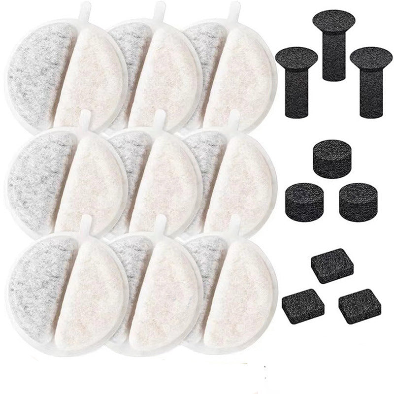 Filtre de distributeur d'eau pour animaux de compagnie Coconut Shell Carbon activé