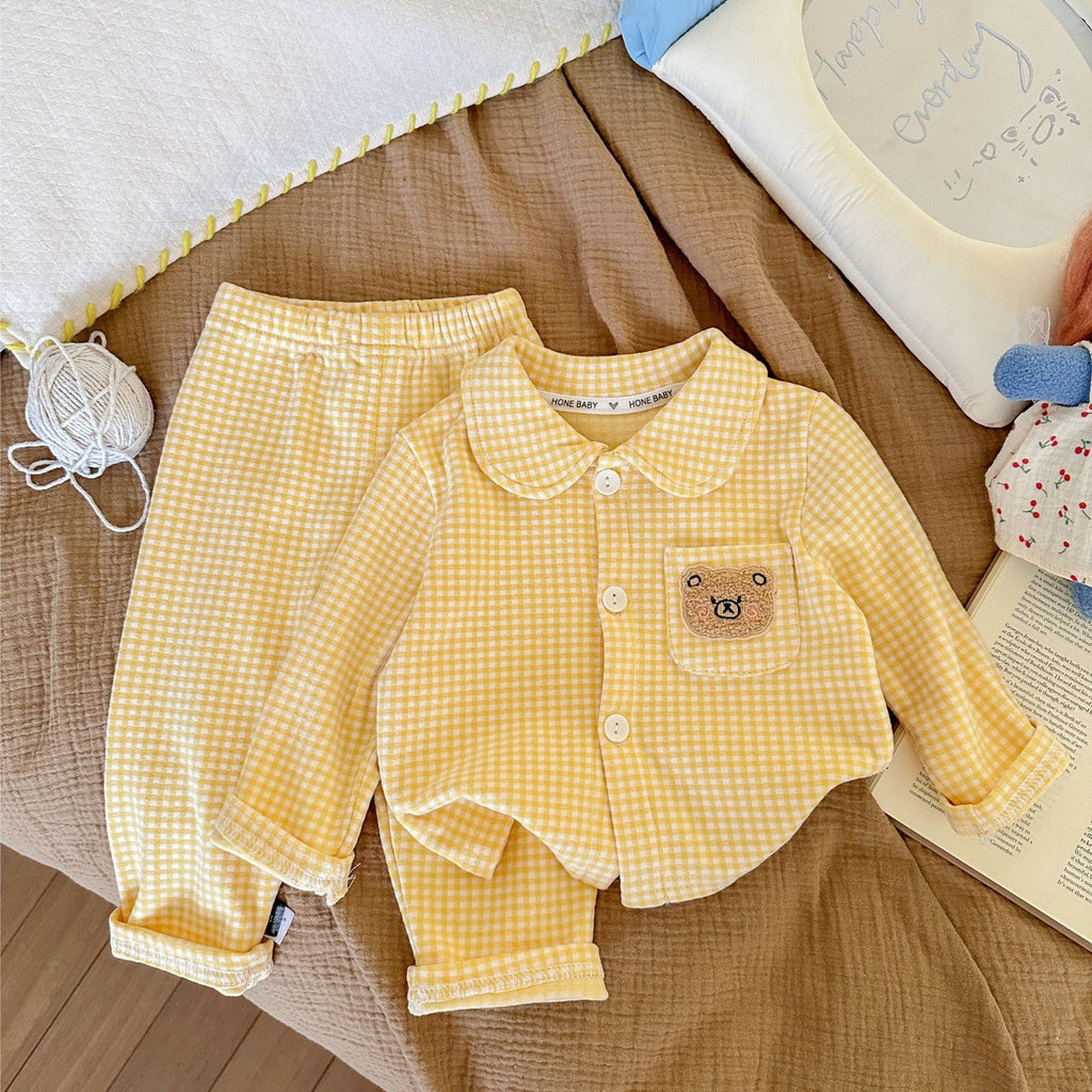 Jeu de deux pièces de vêtements de maison brossé pour garçons