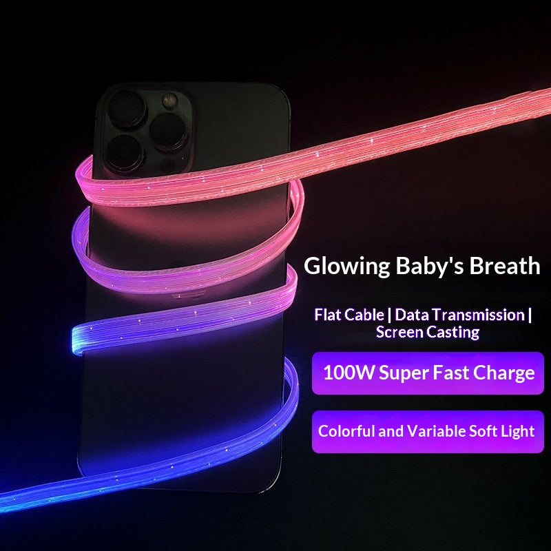 Câble de charge de voiture 6A Starry Sky Glowing
