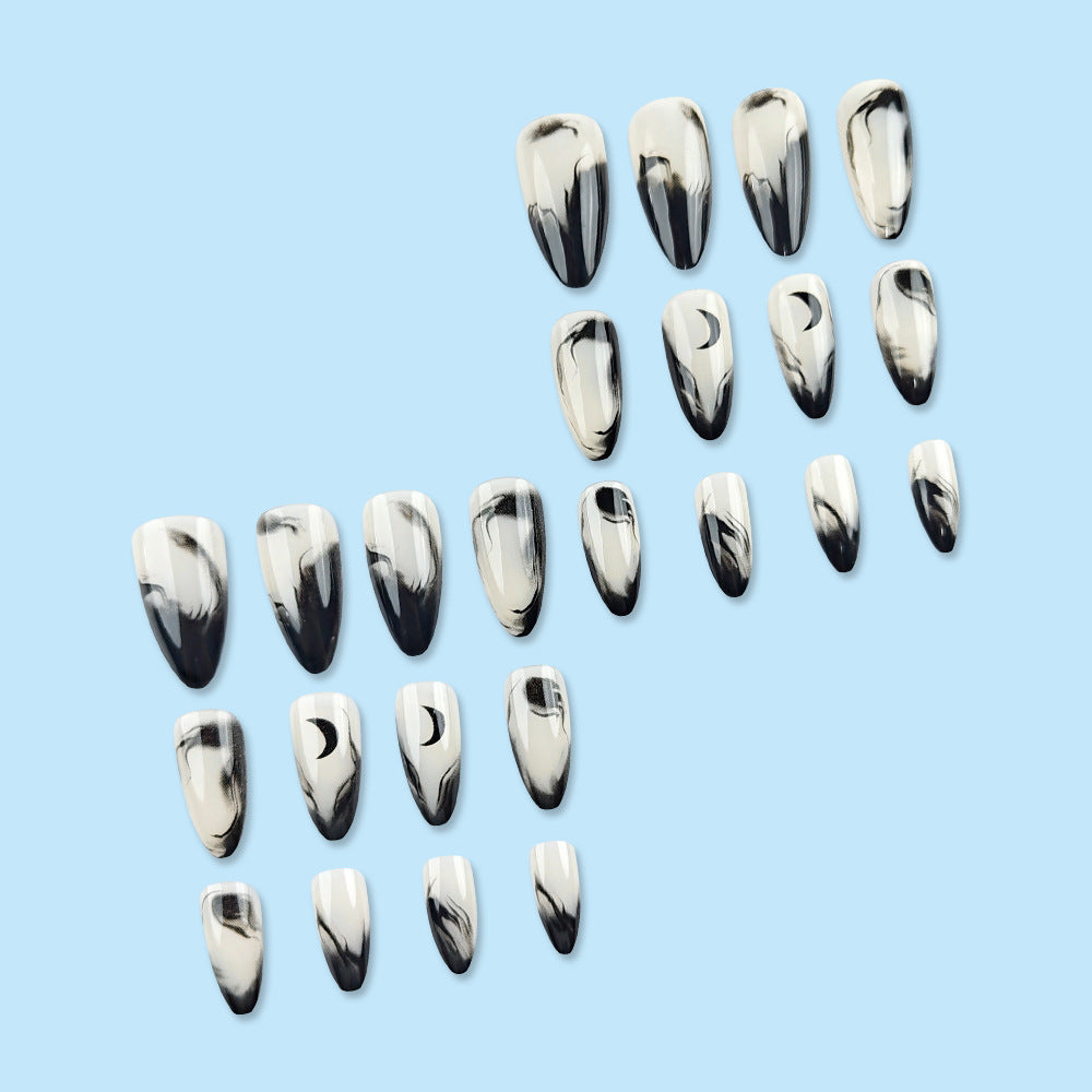 24 pièces de stickers amandes en forme de presse noir gradué acrylique avec Gradua