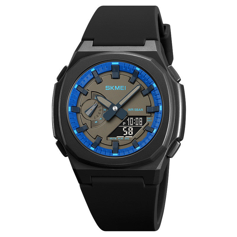 Montre numérique d'alarme chronographe multi-fonctions étanche à quartz pour hommes mode