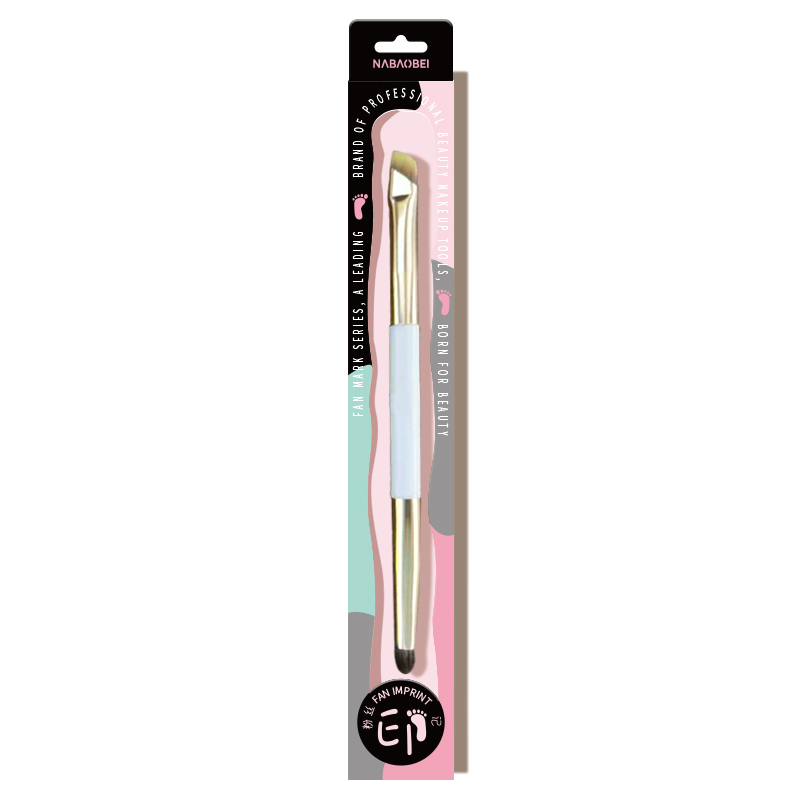 Brosse à paupières et à sourcils à double extrémité Combo