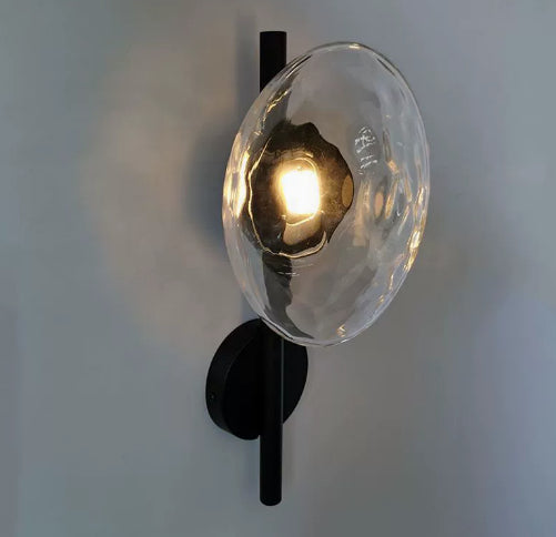 Mur en verre Sconce Fond Lumière murale