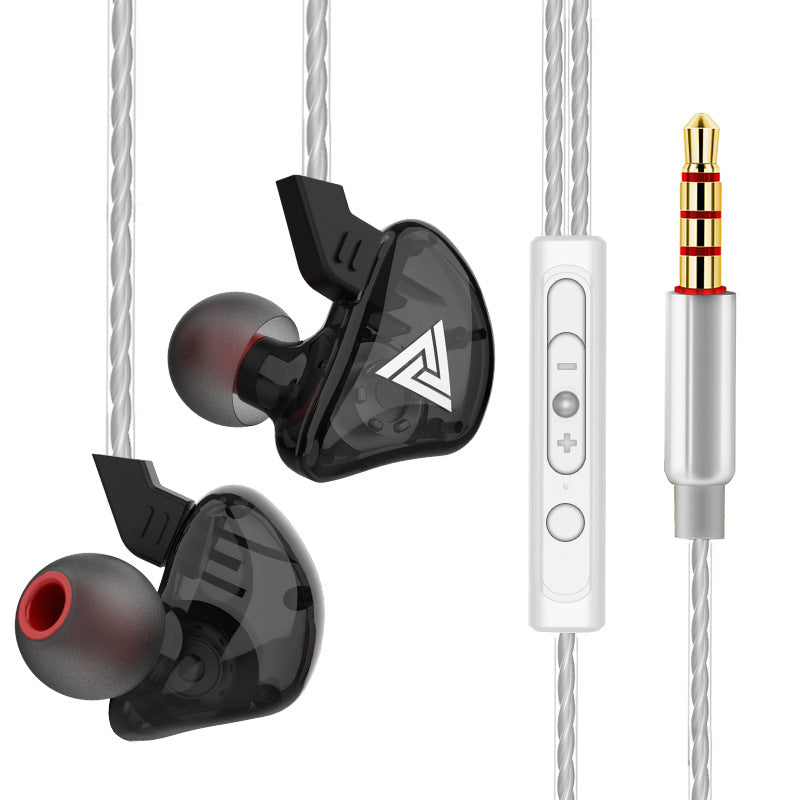 Casques de musique de téléphone à base lourde transparent