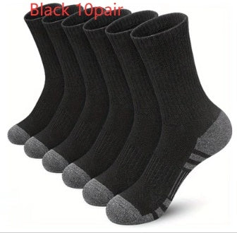Chaussettes athlétiques assortis de couleur Plus taille Basketball Mid Tube coton respirant