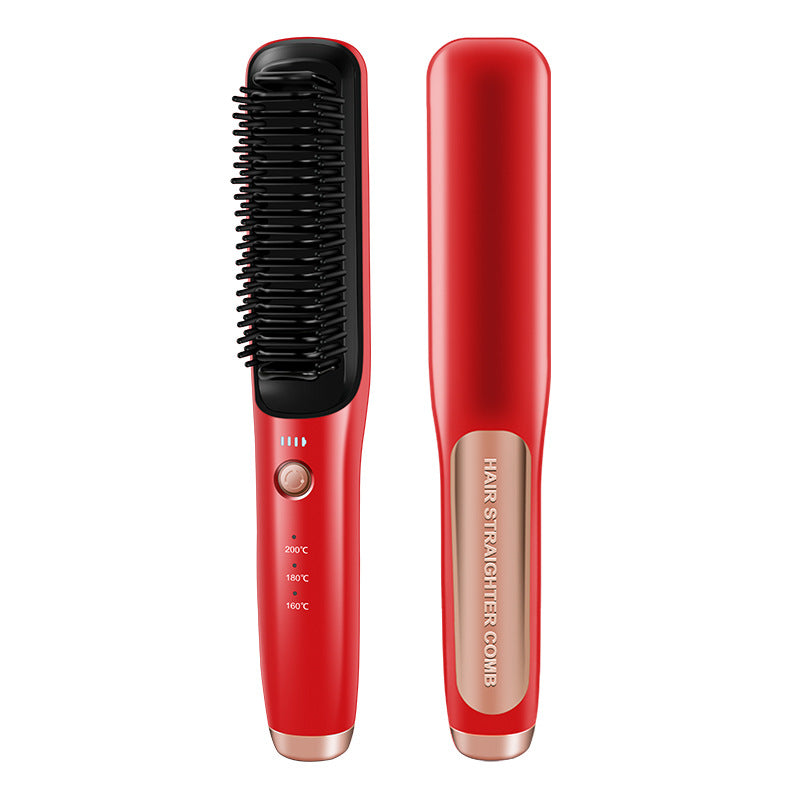 Lève-cheveux sans fil Comb droit et lisseur Lève-cheveux double usage