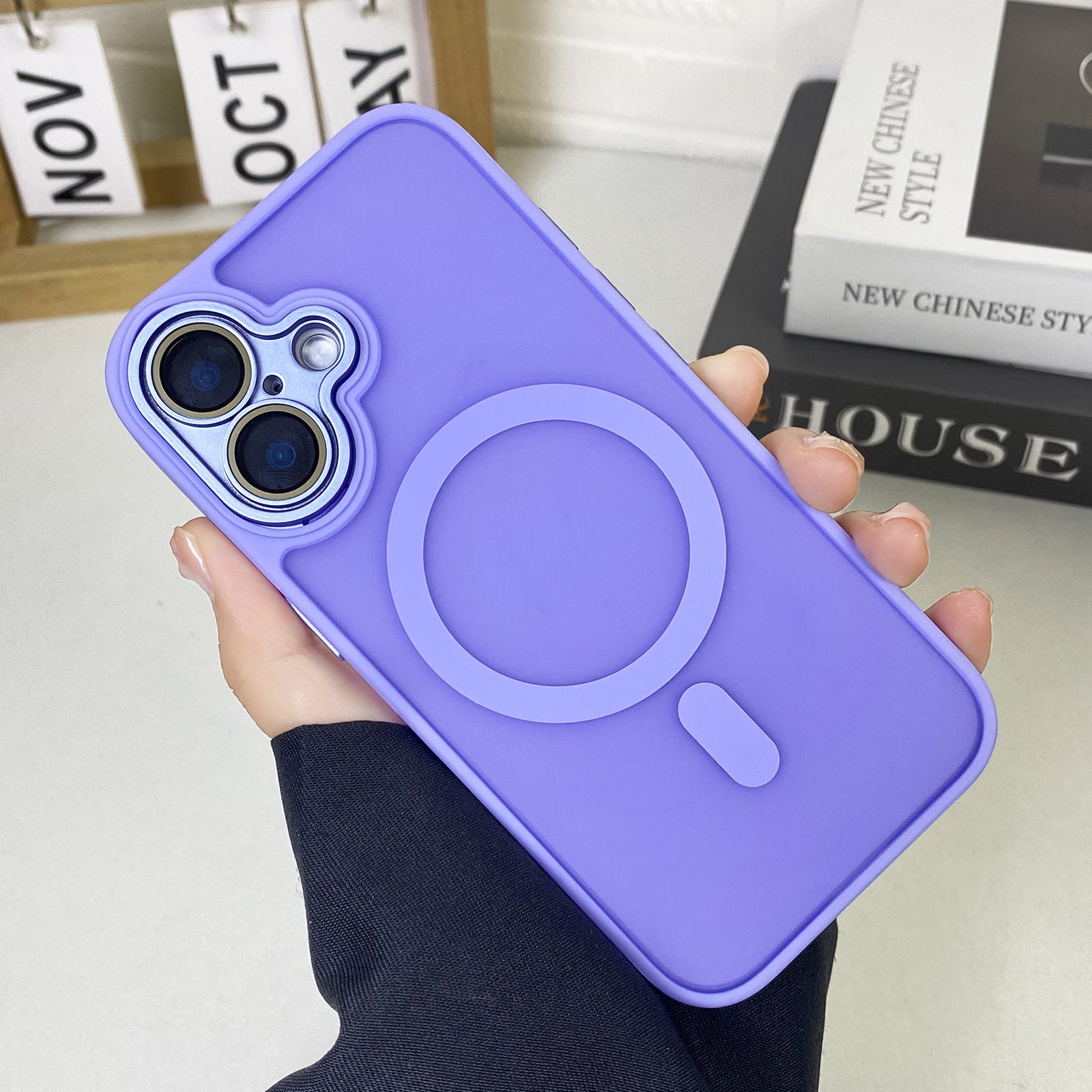 JD Magnetic Matte Phone Case Tout inclus résistant à la chute