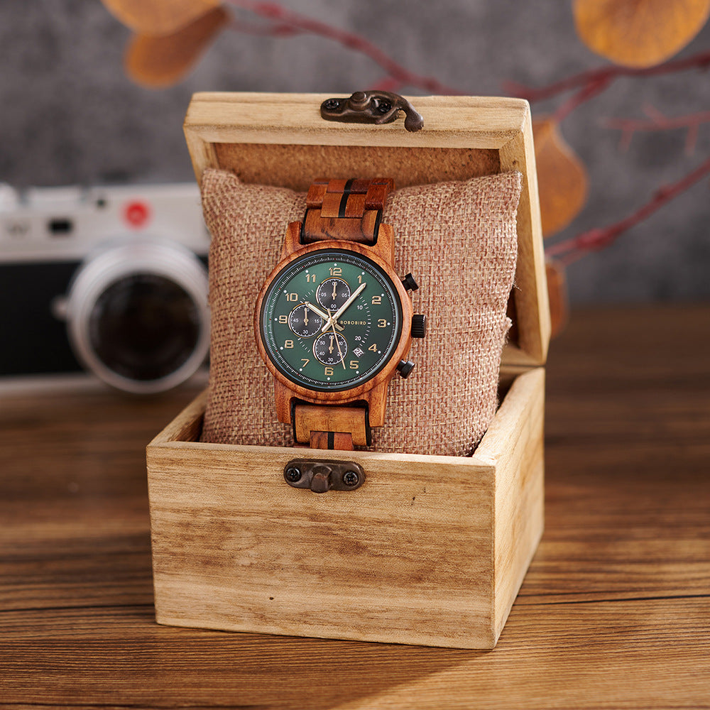 Montre homme en bois