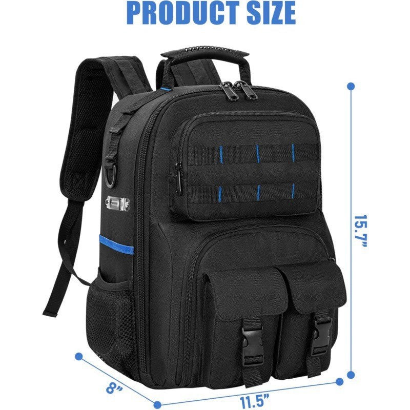 Sac à outils pour outils lourds Sac à outils électricien professionnel avec organisateur