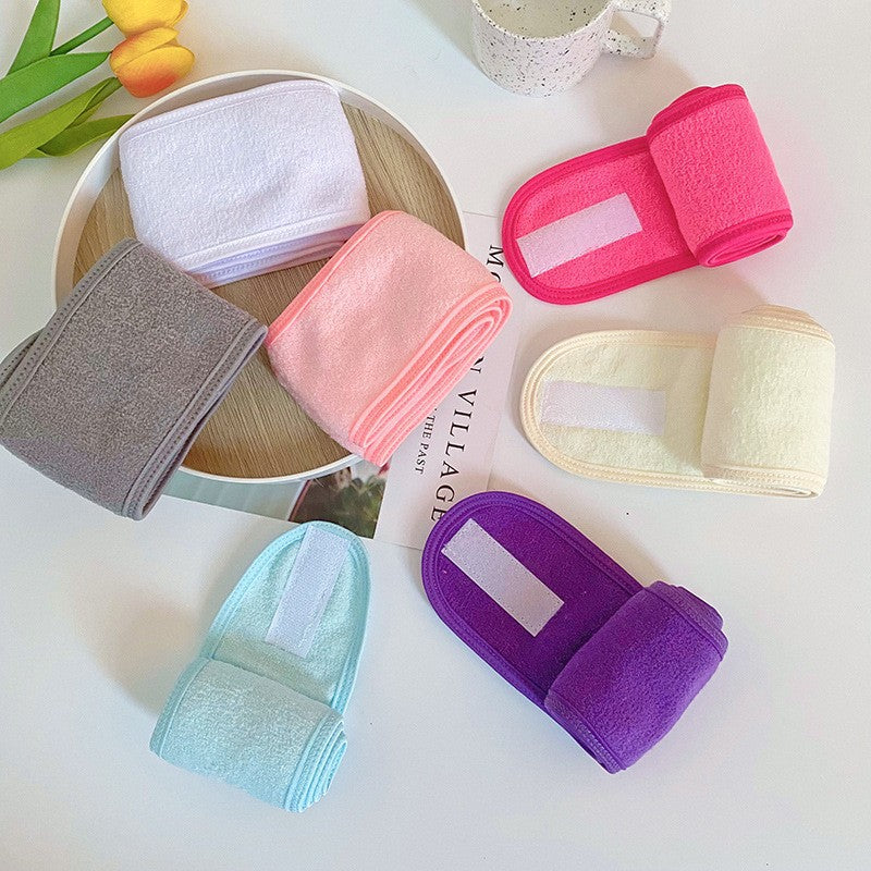 Bandeau de maquillage velcro imprimé épais
