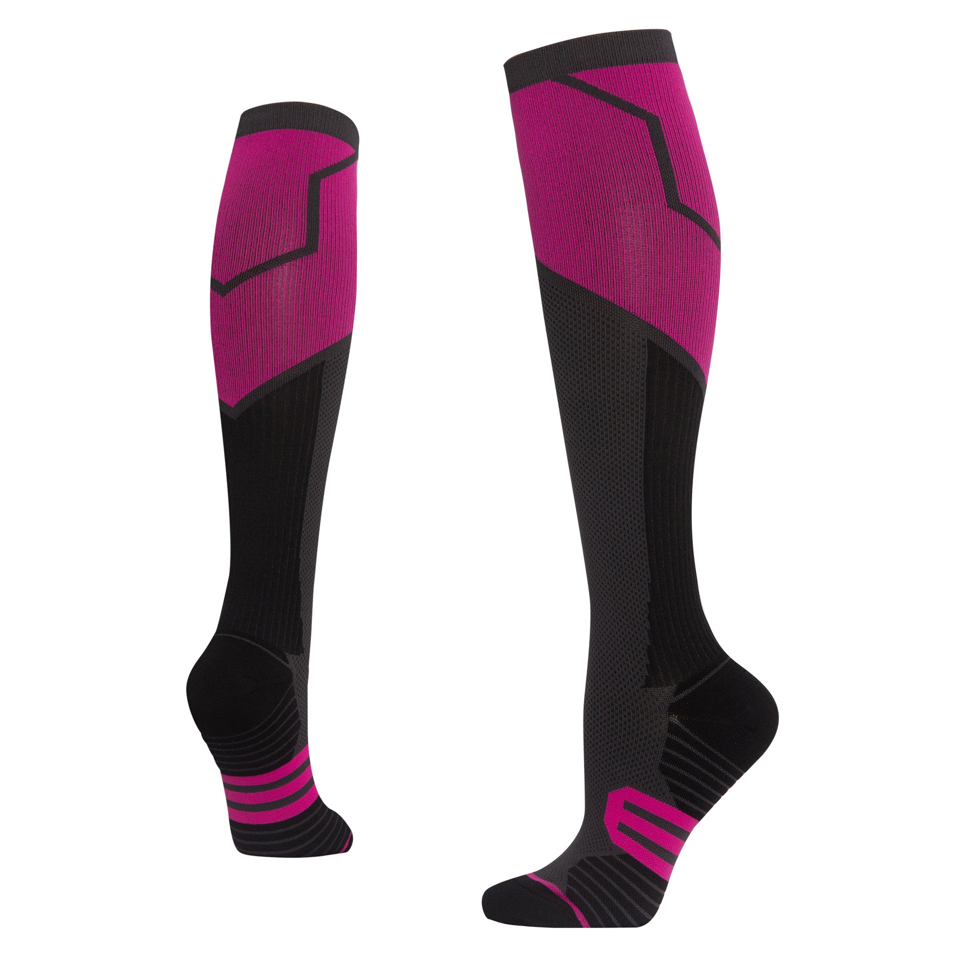 Chaussettes à compression longue pour le cyclisme et le fitness