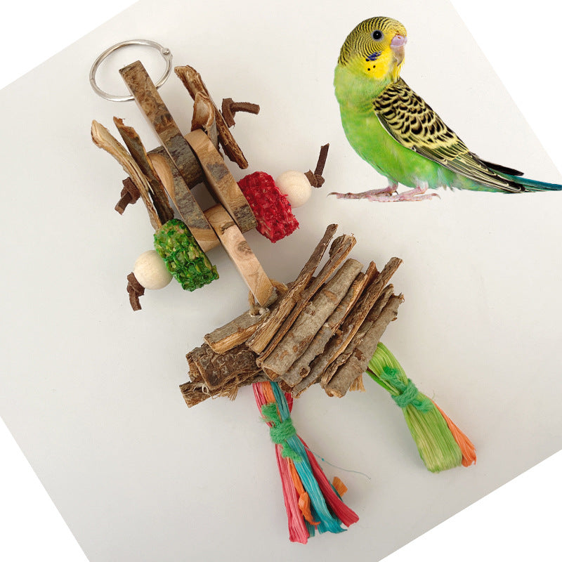 Parrot Bird Bite Toy String Soulageant Stuffy pendentif de couleur décorative