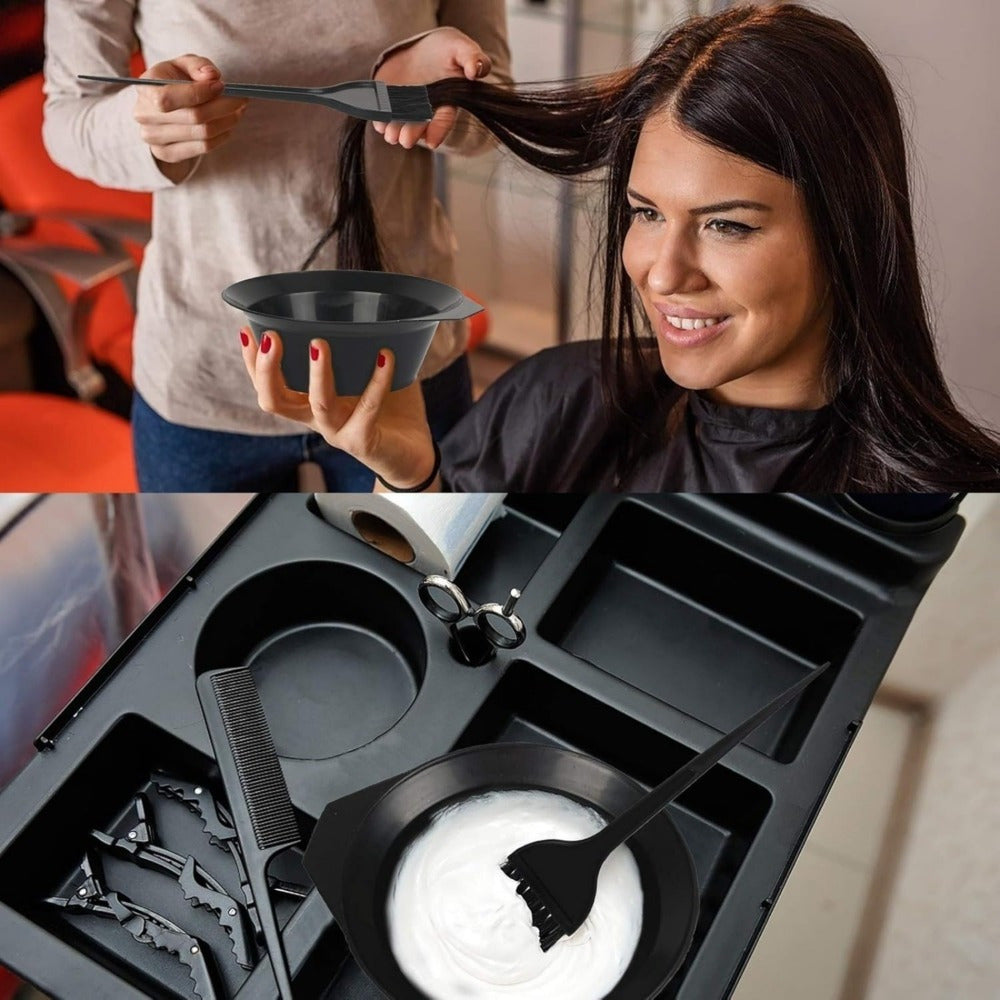 Kit de teinture de cheveux 2 pièces avec bouchon en surbrillance pour teinture de cheveux à la maison