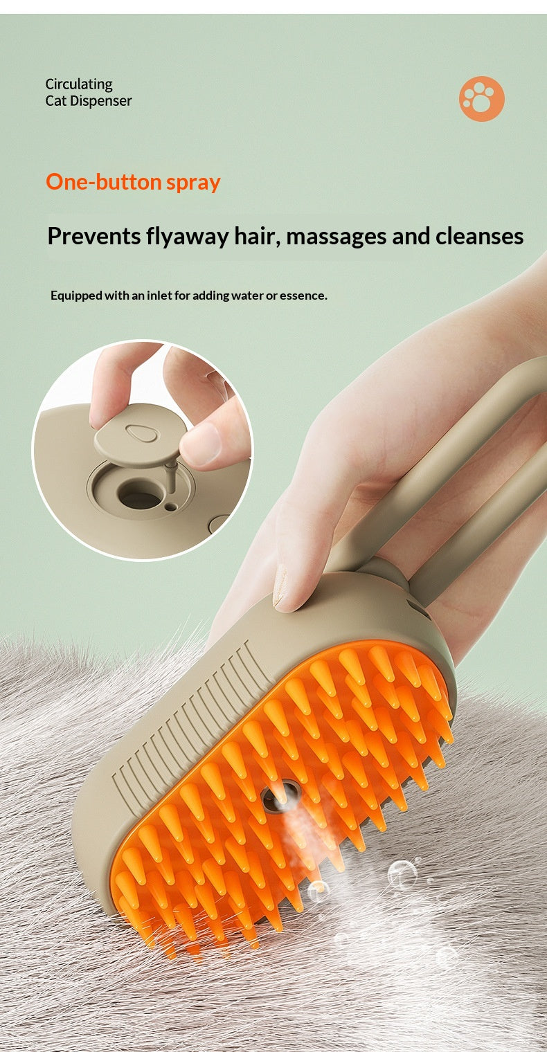 Peigne de massage Spray pour animaux de compagnie