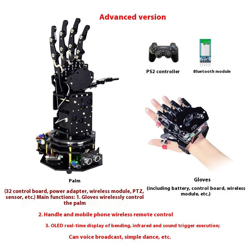 Gants de Palme de programmation mécanique bionique Robot Serre-main mécanique