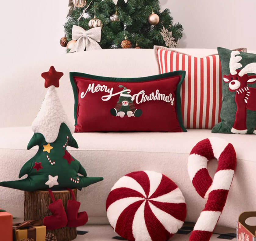 Arbre de Noël Oreiller en forme spéciale Canapé Salon Ambiance Année