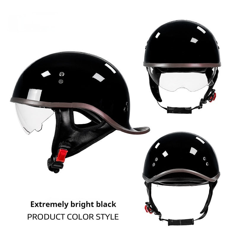 Électrique vélo rétro moto Rocker Tail Half Casque